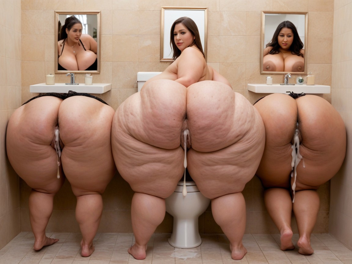 Huge Ass, Cellulite On Thighs And Ass, South Asian BBW AI Porn