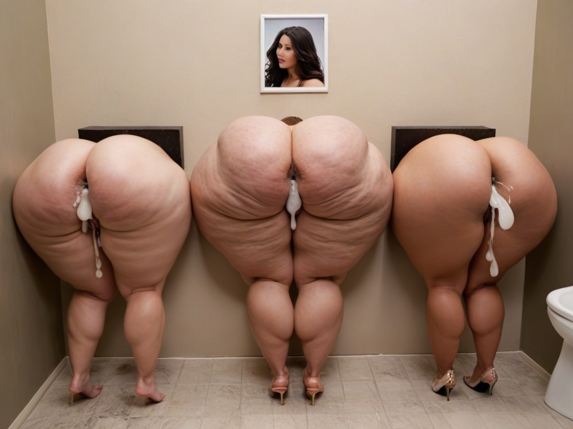 Rounded Breasts, Extra Thicc Thighs, Massive Breasts BBW AI Porn