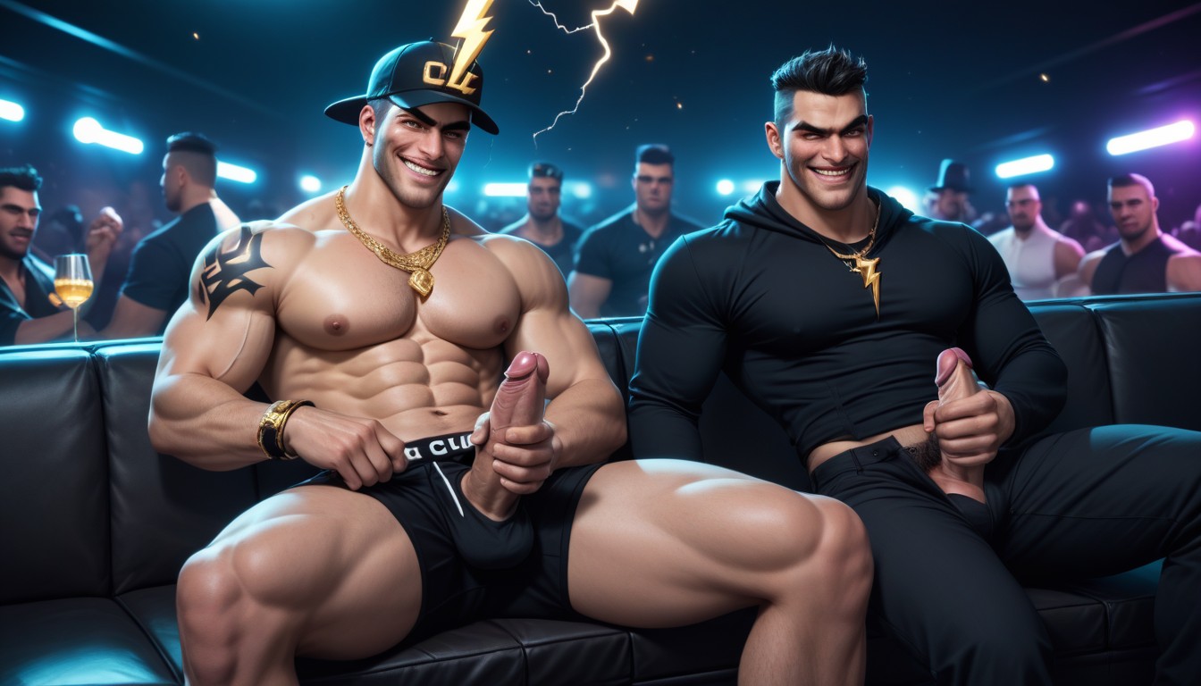 Playful, In The Club, Masturbation AI Gay Porn