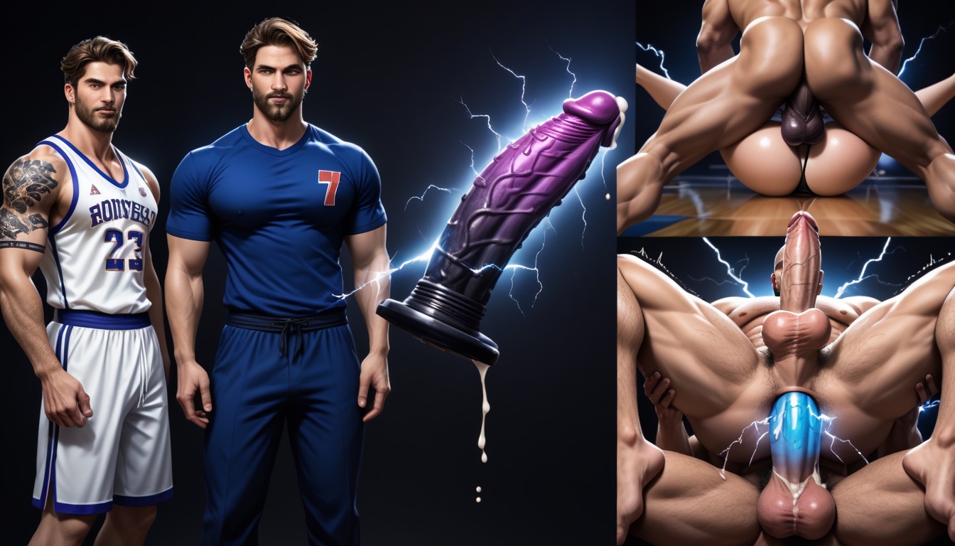 Bbc, Alex From Stardew Valley As God Of Thunder, Low Hanging Black Balls AI Gay Porn