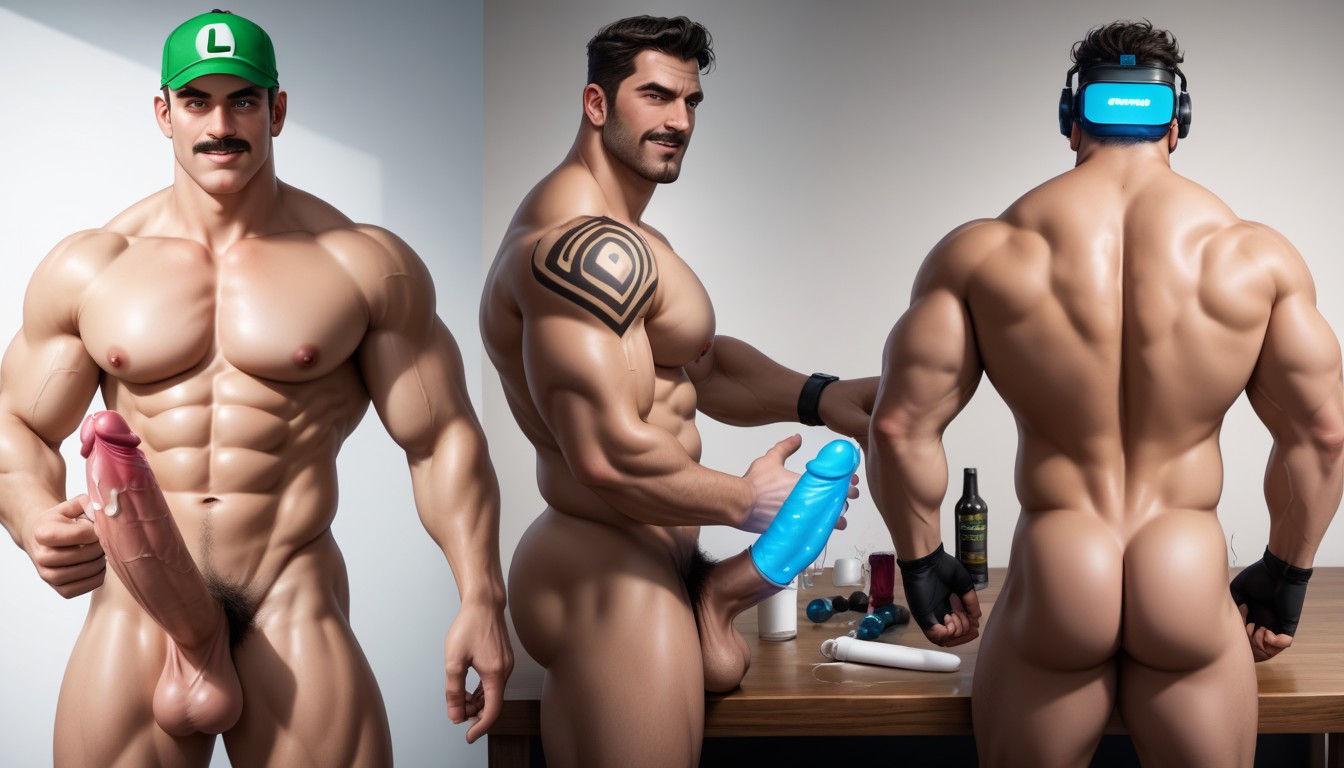 Black Balls, They Are Ready To Fuck You, Cocks That Look Like Big Glowing Dildos AI Gay Porn