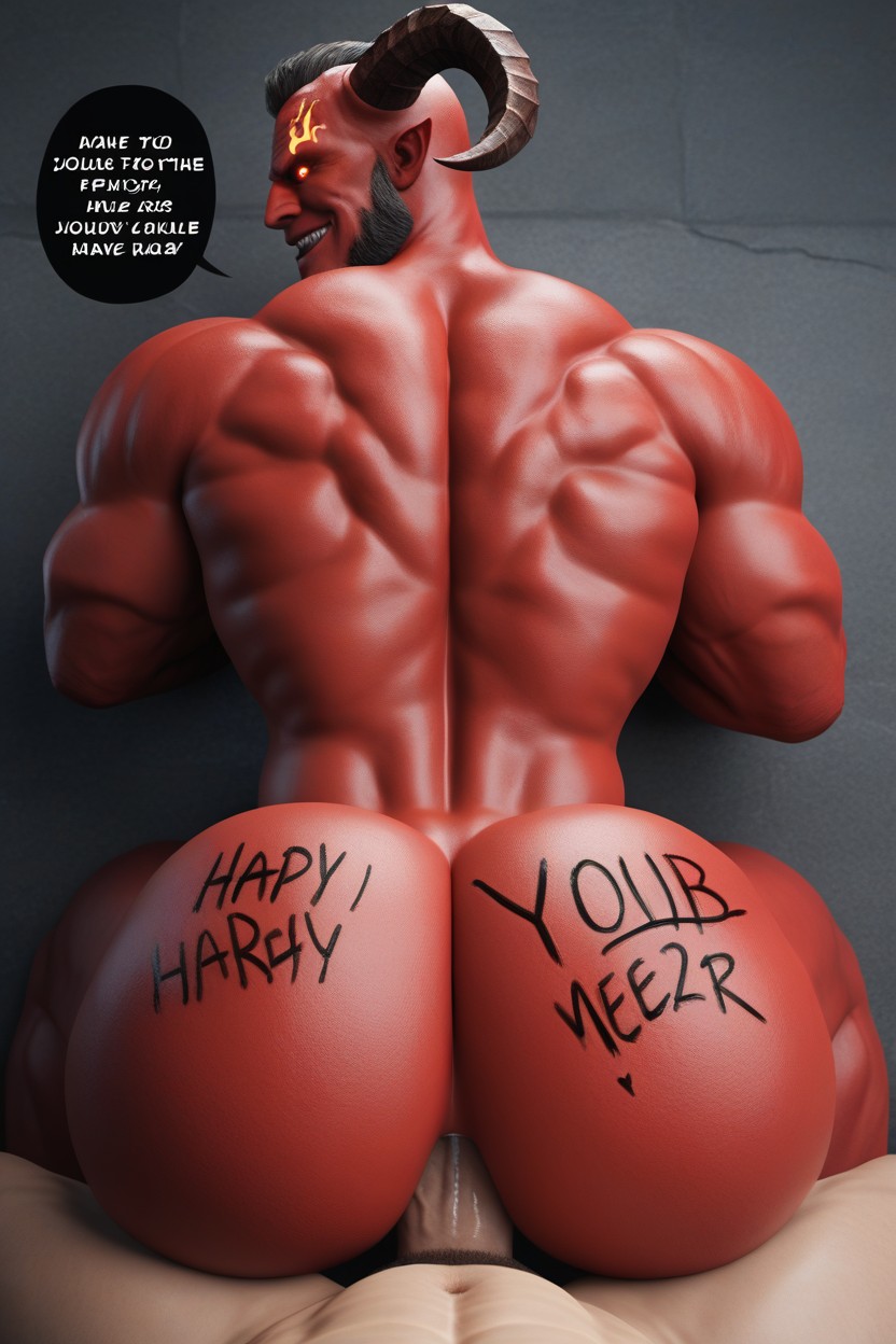 Bottom Looks Evil, Dialogue Is Bottom Telling The Top The Extreme Pleasure He Feels Now Is About To Become One Million Times Stronger, Anal Sex AI Gay Porn