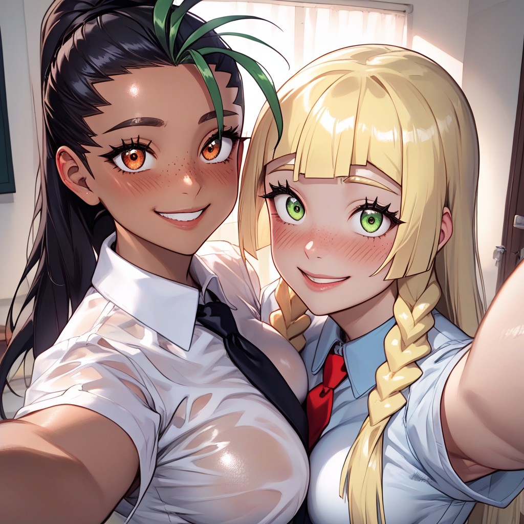 Looking Up At Viewer, Horny, Seductive Eyes Hentai AI Porn