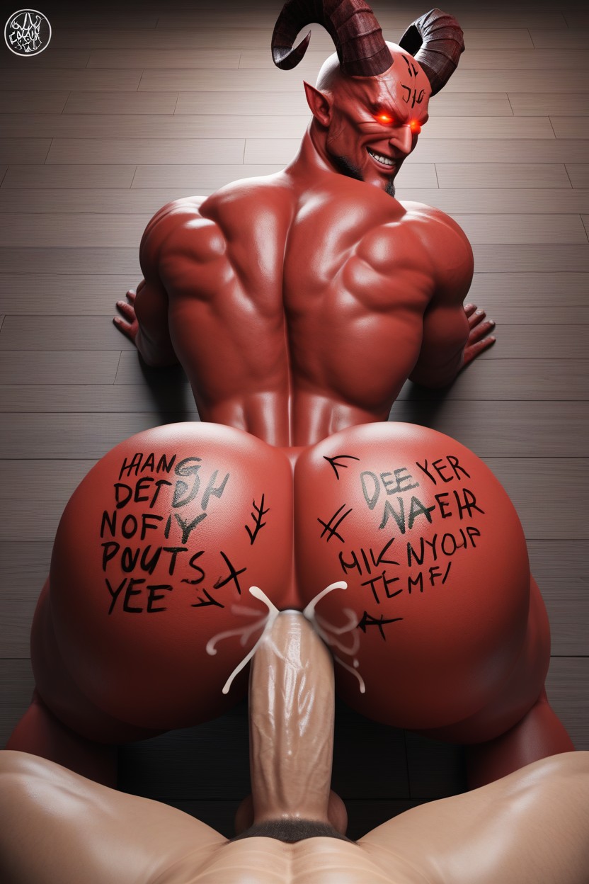 Demon Bottom, Fucking, Dialogue Is Bottom Telling The Top The Extreme Pleasure He Feels Now Is About To Become One Million Times Stronger AI Gay Porn