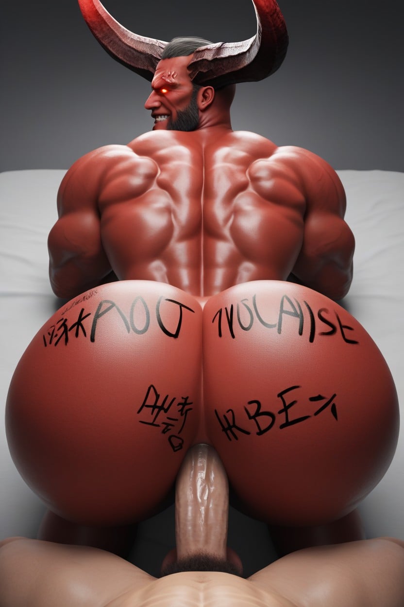 Sub Top, Motion Lines, Bottom Looks Evil AI Gay Porn