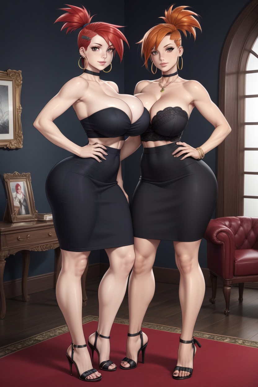 Black Pencil Skirt, Beautiful, Waist Porno IA