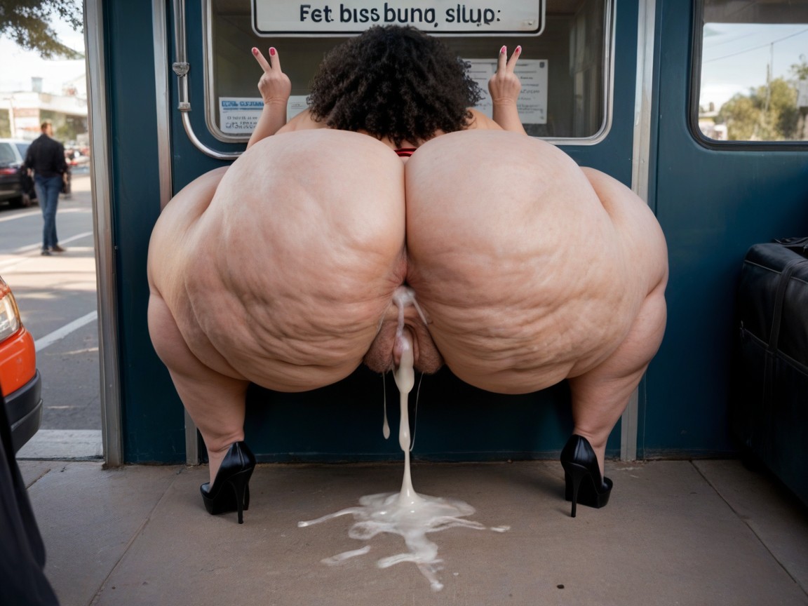 Ass Bigger Than Torso, Hyper Ass, Harem BBW AI Porn