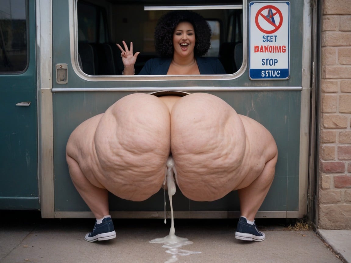 Hyper Thighs, Cum In Ass, Extra Thicc Thighs BBW AI Porn