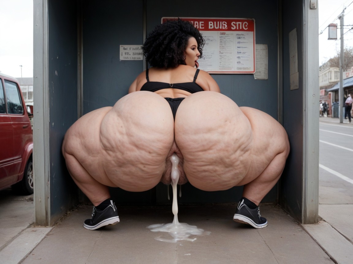 Massive Bbl, Gigantic Girthy Lazy Cock, Too Much Ass To Walk BBW AI Porn