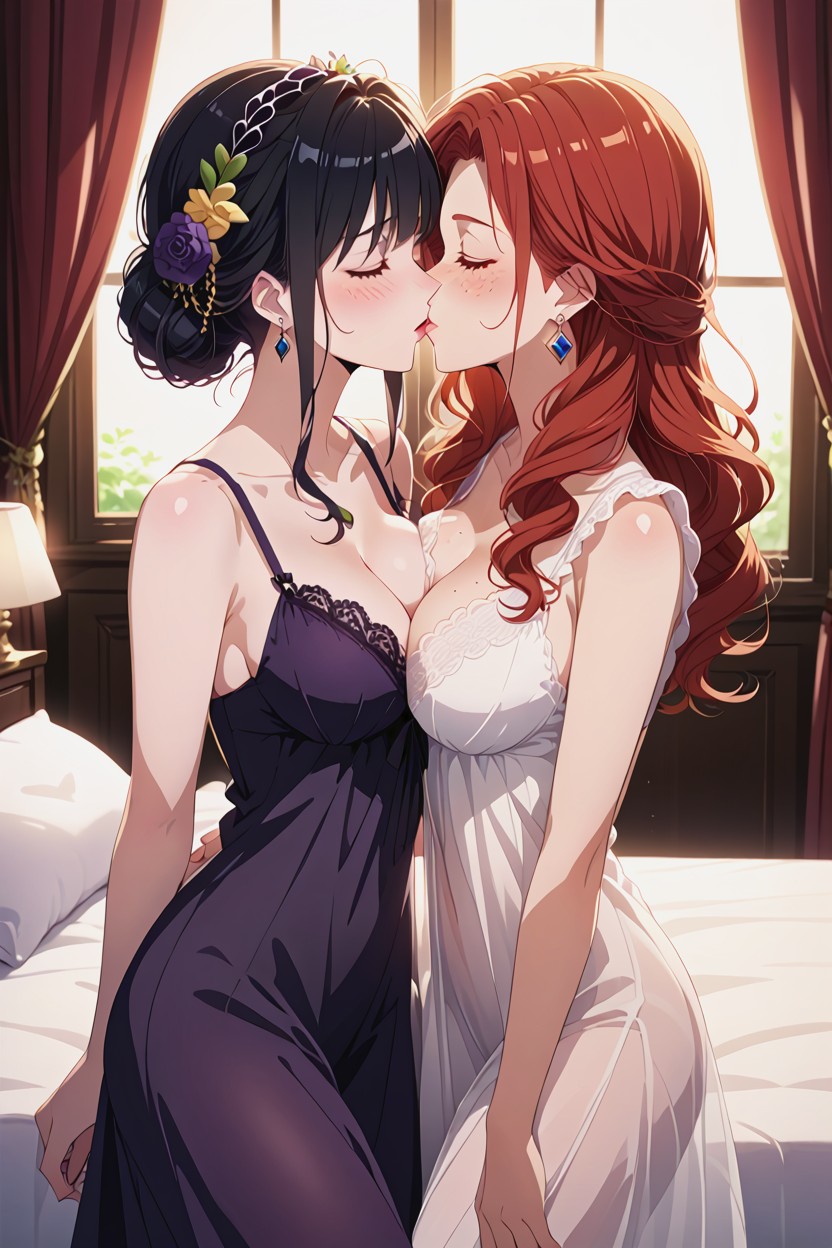 Freckles, Black Hair, 18+ Hentai AI Porn