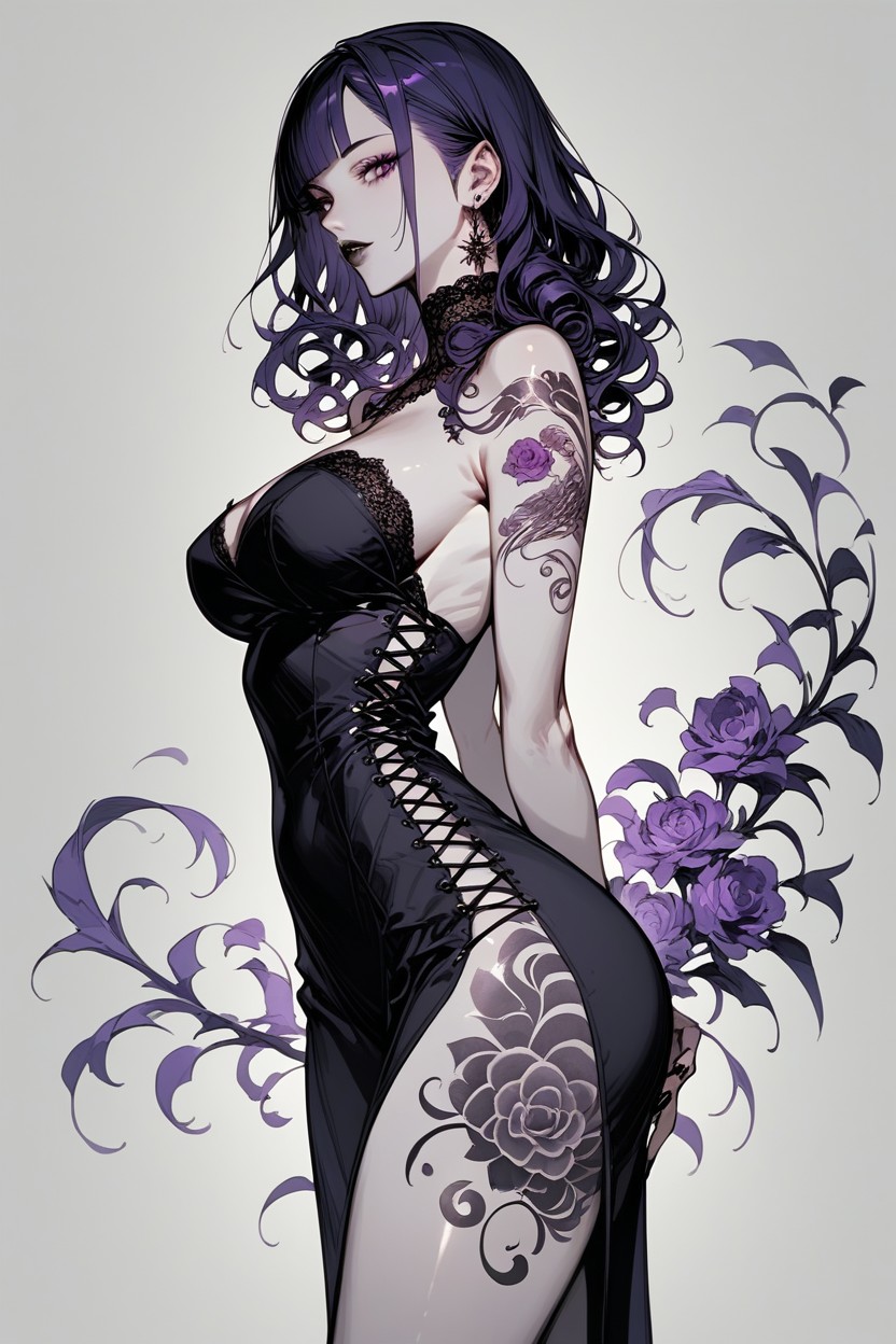 25+, Vampire Woman, Arms Behind Back Hentai AI Porn