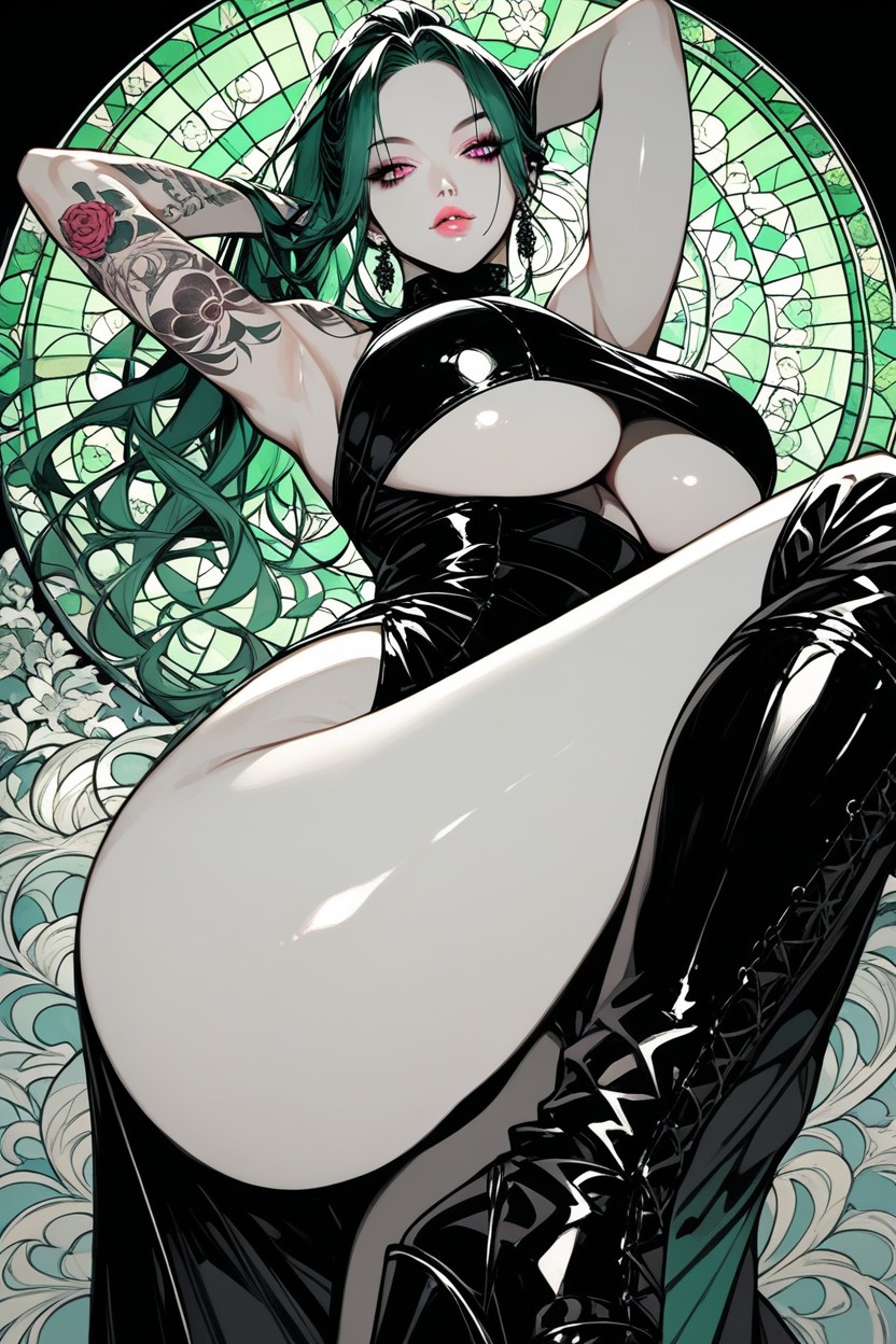 Pale Skin, 25+, Side View Hentai AI Porn