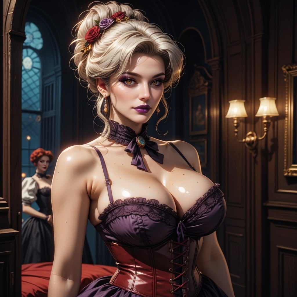 Steampunk Style, Beautiful Face, Pale Skin Hentai AI Porn
