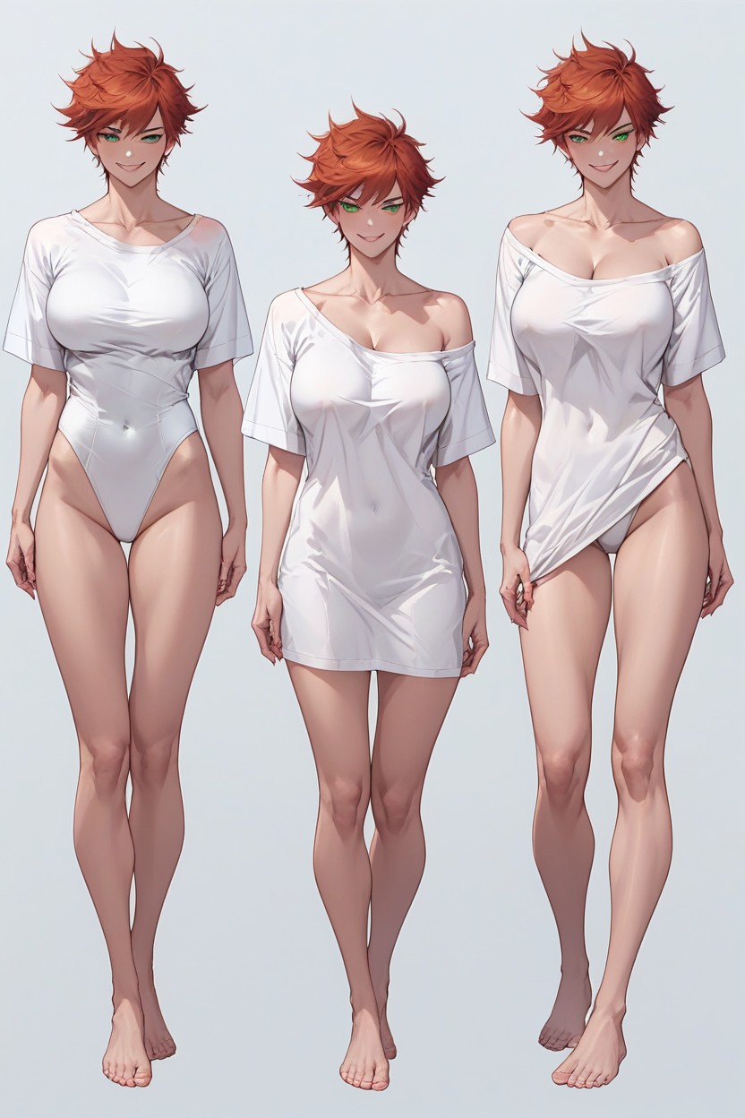 Highly Detailed, Arched Back, Ginger Skin Hentai AI Porn
