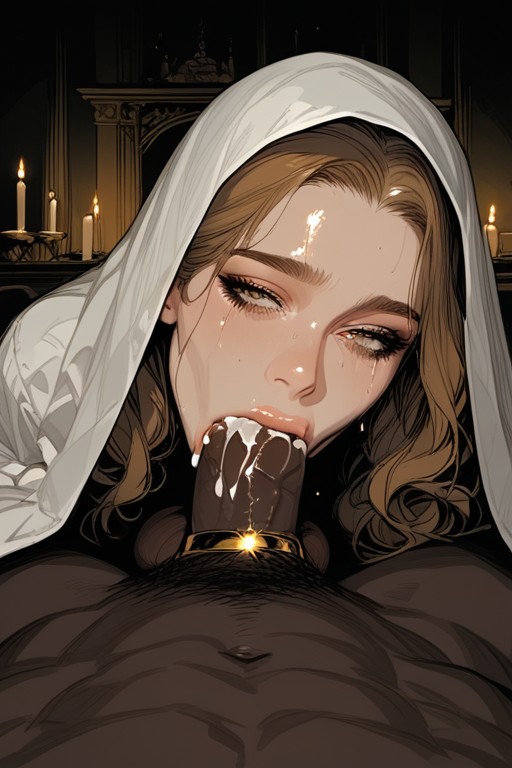 Drool, Half Closed Eyes, Sleepy Eyes Hentai AI Porn