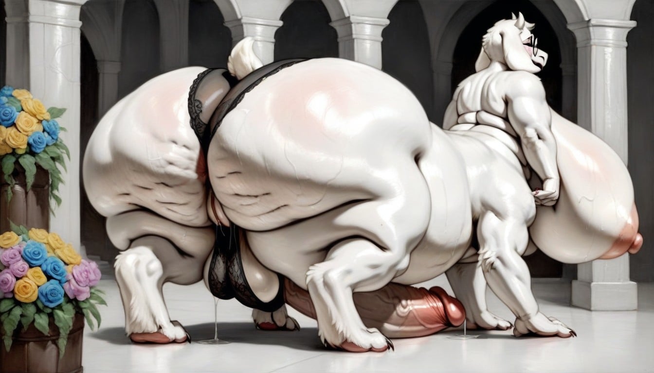 Futanari, Round Ass, Pussy Dripping Furry AI Porn
