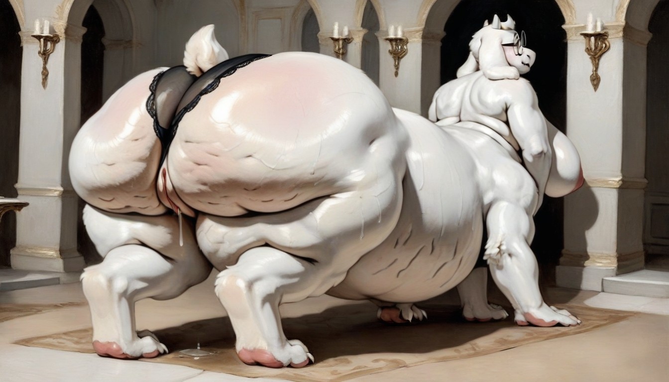 Wide Hips, Toriel Undertale, Large Thighs 퍼리 AI 포르노
