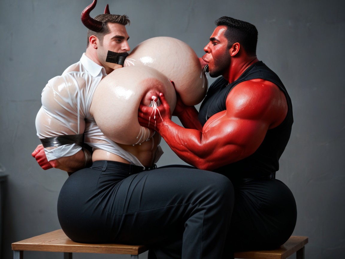 18+, Angry, Open Clothes AI Gay Porn