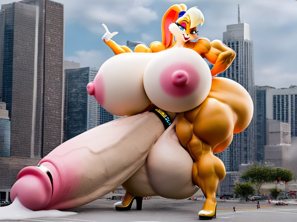 Alpha, Grasping Massive Long Oversized Hyper Cock Breast, Extremely Long Cockcumming Furry AI Porn