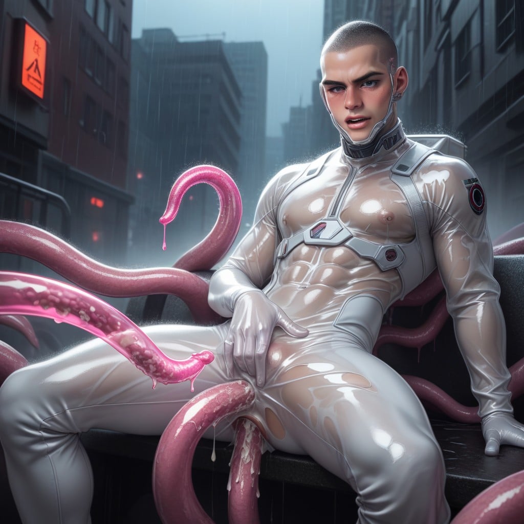 Buzzcut, Ripped Clothes, Melt In Goo AI Gay Porn