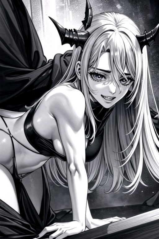 Random Style, Deep Vaginal Penis, Side View Hentai AI Porn