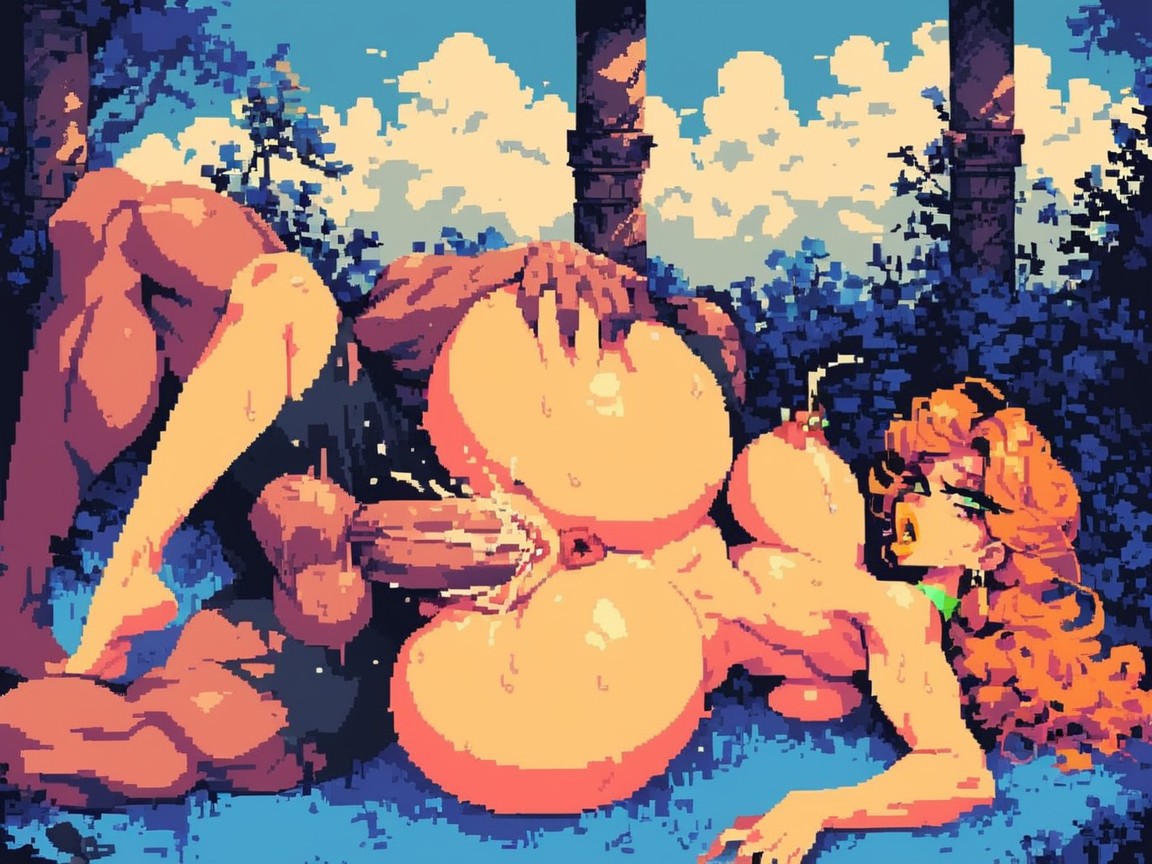 20+, Perfect Large Natural Breasts, Pressed Ass AI Porn
