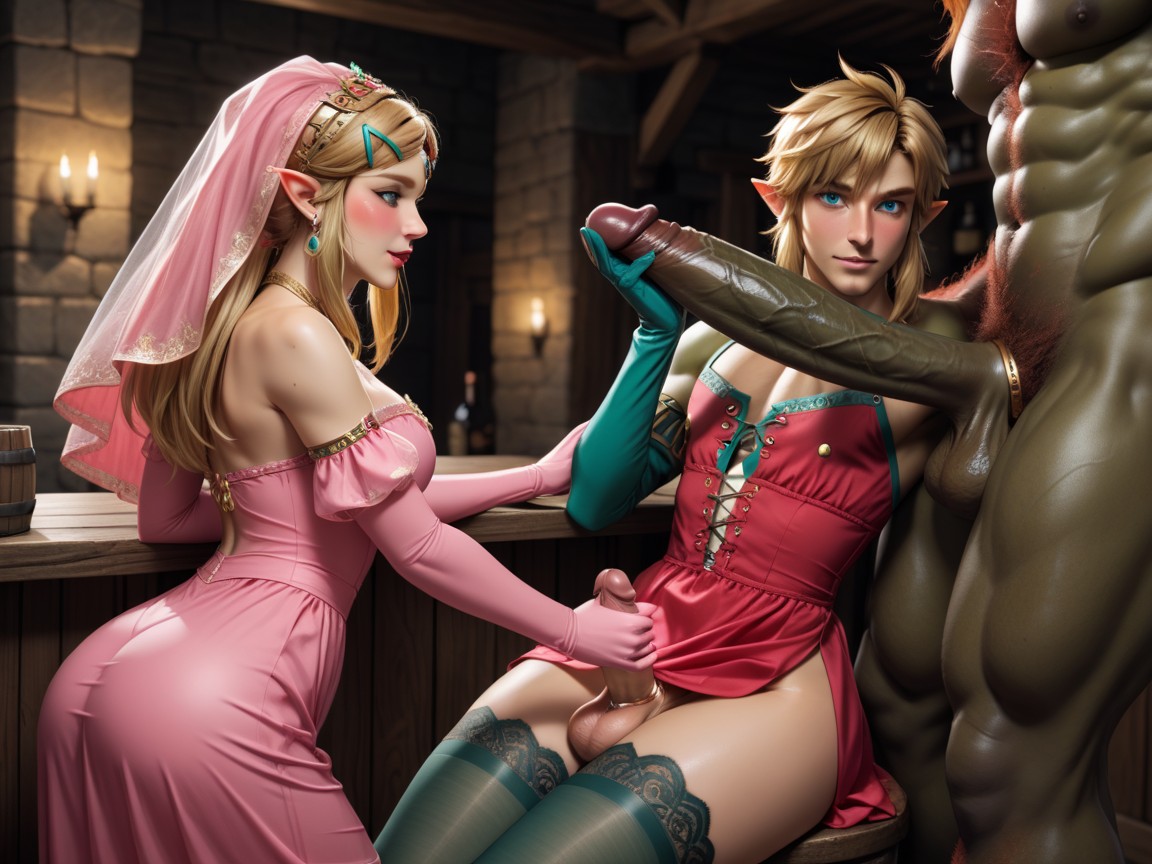Colored Nails, Link Liking Ganondorfs Balls, Heavily Sweating Hentai AI Porn