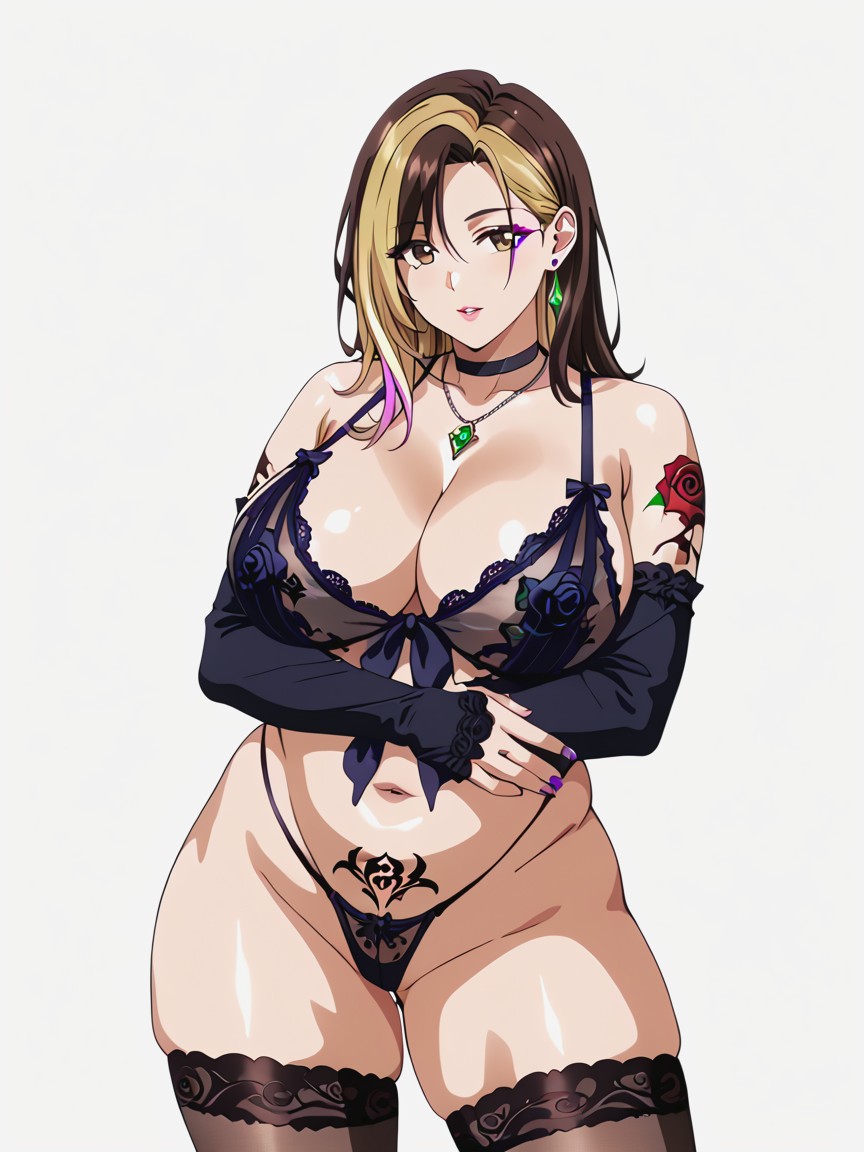 Standing, Large Crotch Tattoo, Covered In Tattoos Hentai AI Porn