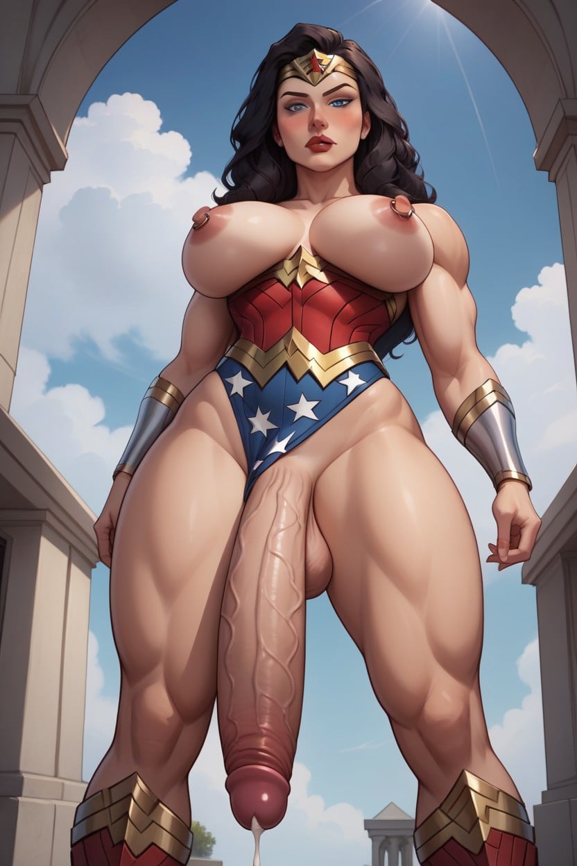 Wonder Woman Outfit, D Art Style, D Art Style Hentai AI Porn