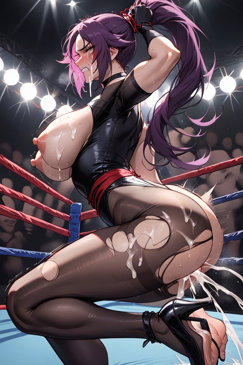 Big Tits, Gritted Teeth, Bukkake Hentai AI Porn