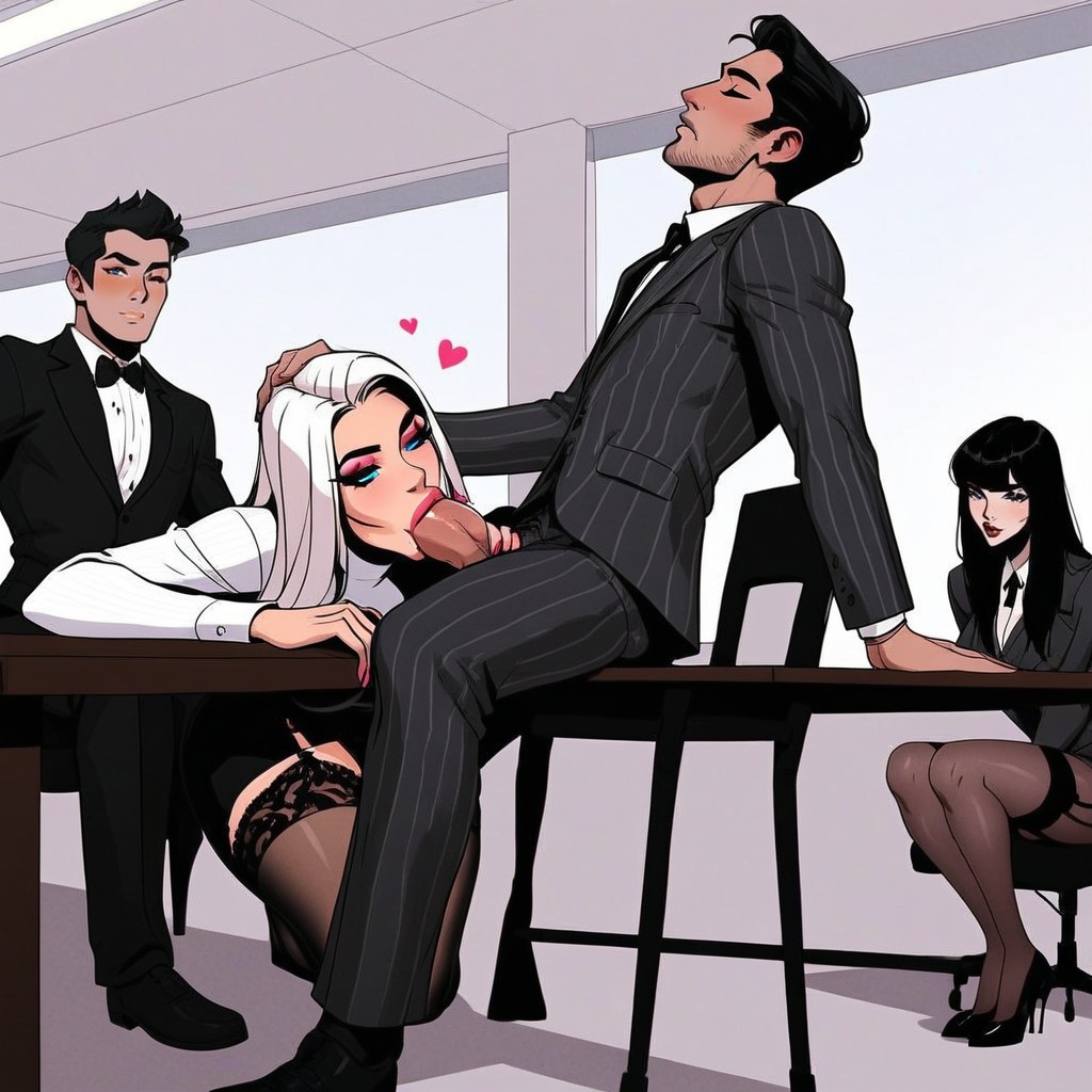 Long Legs, Perfect Glutes, Many People Around AI Porn