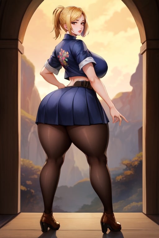Brown Skin Gal, Large Ass, Kugisaki Nobara (jujutsu Kaisen) Hentai AI Porn