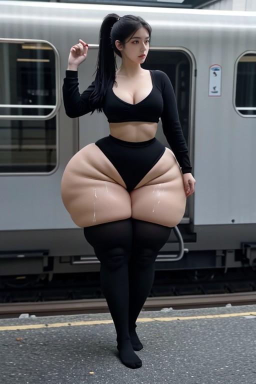 Beautiful Eyelashes, Big Calves, Tir À La Taille Porno IA Asiatique