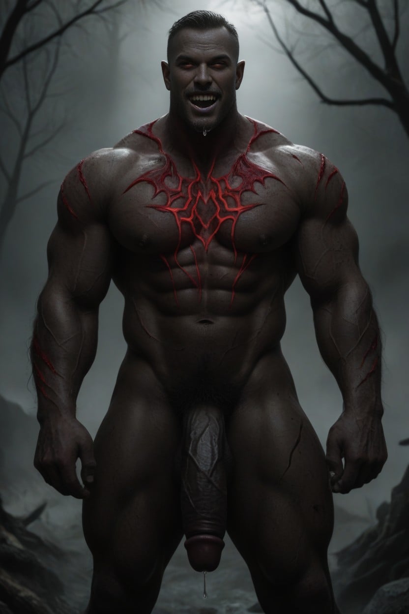 Demonic Lust His Eyes Glowed An Eerie, Angular Bones A Web Of Pulsing, 18+ AI Gay Porn