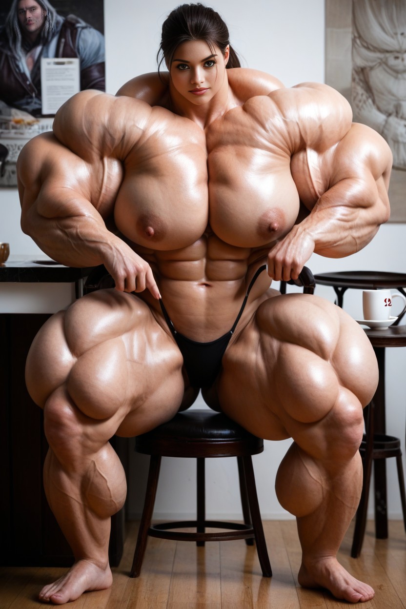 Gigantic Muscles, Hyper Massive Thighs, Gigantic Muscles AI Porn