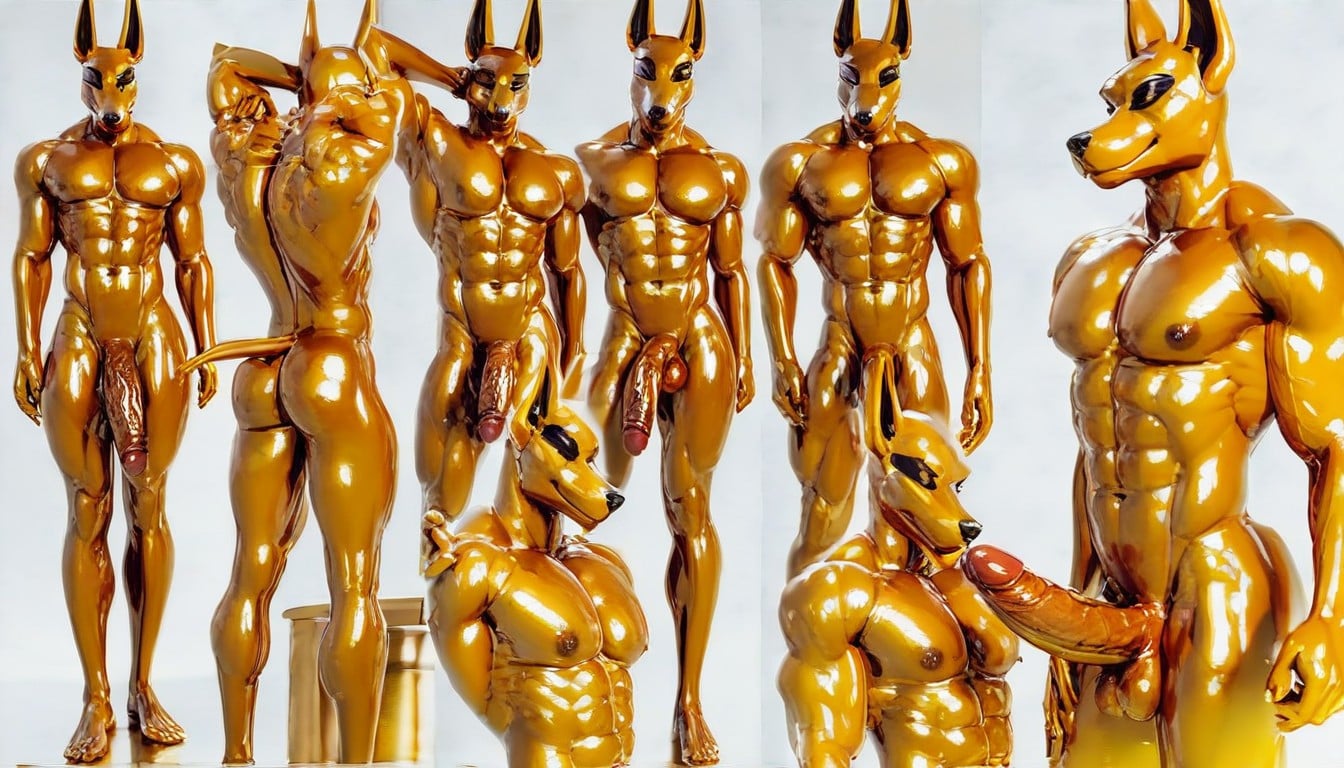 Wasp Waist, Oiled Skin, Oiled Skin Furry AI Porn