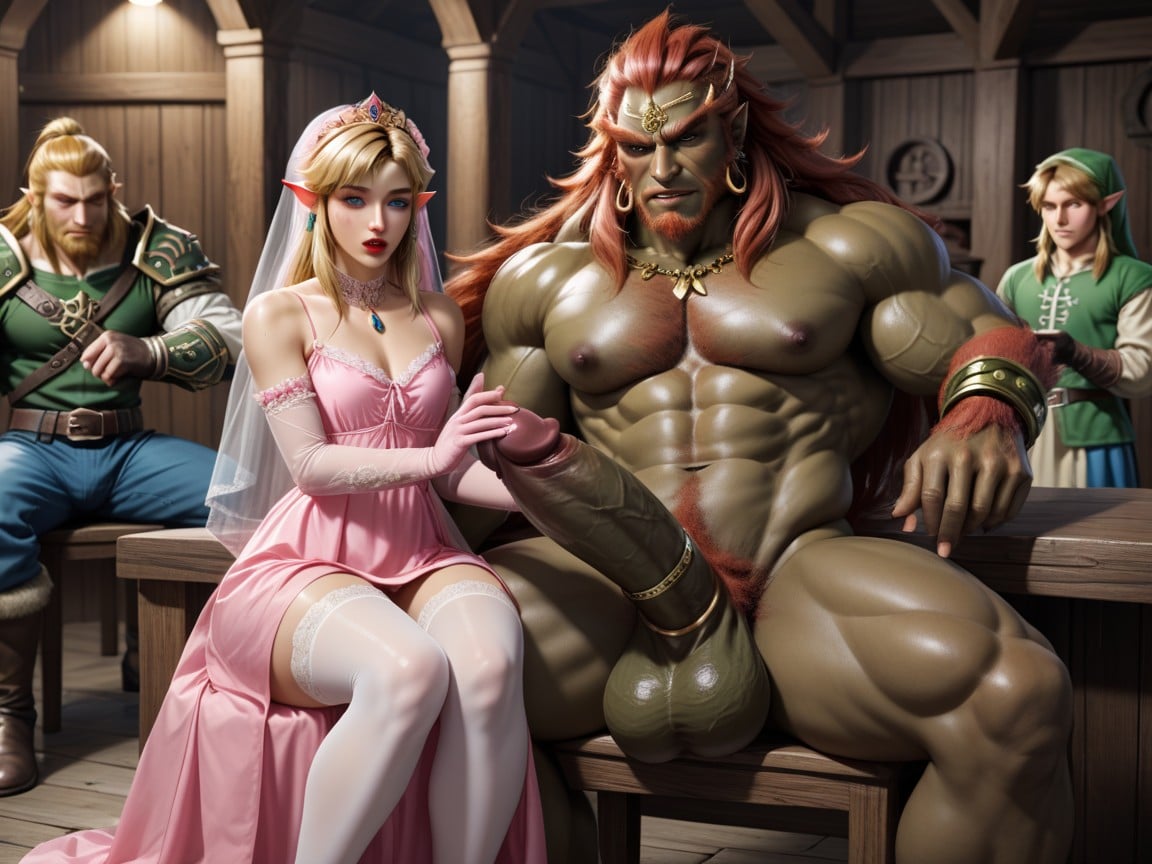 Small, Hyper Cock, Many People Around Hentai AI Porn