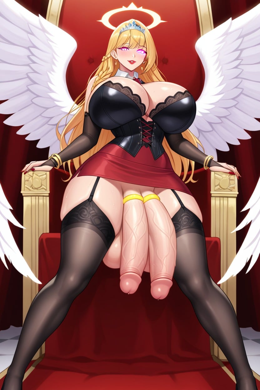Red Lipstick, Gigantic, Ring Shemale AI Porn