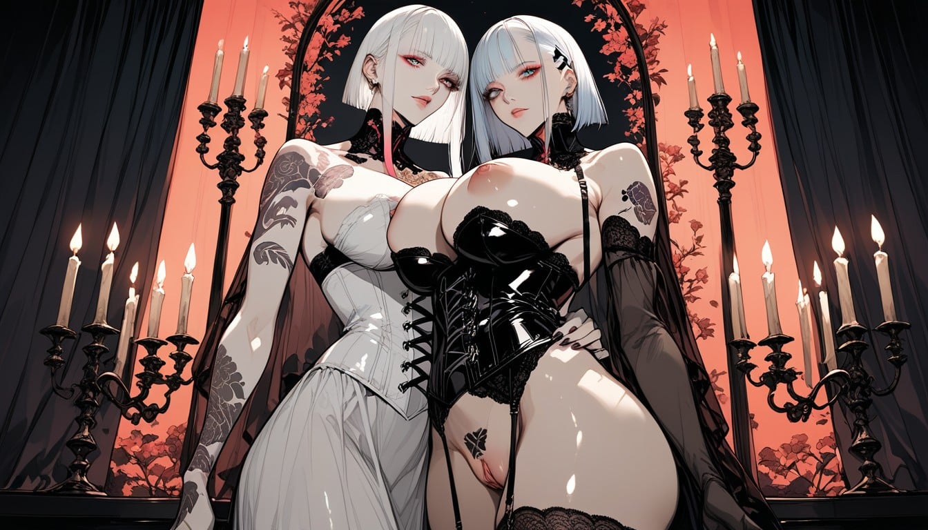 Sheer Lace Details, Oversized Pussy, Short Length Hentai AI Porn