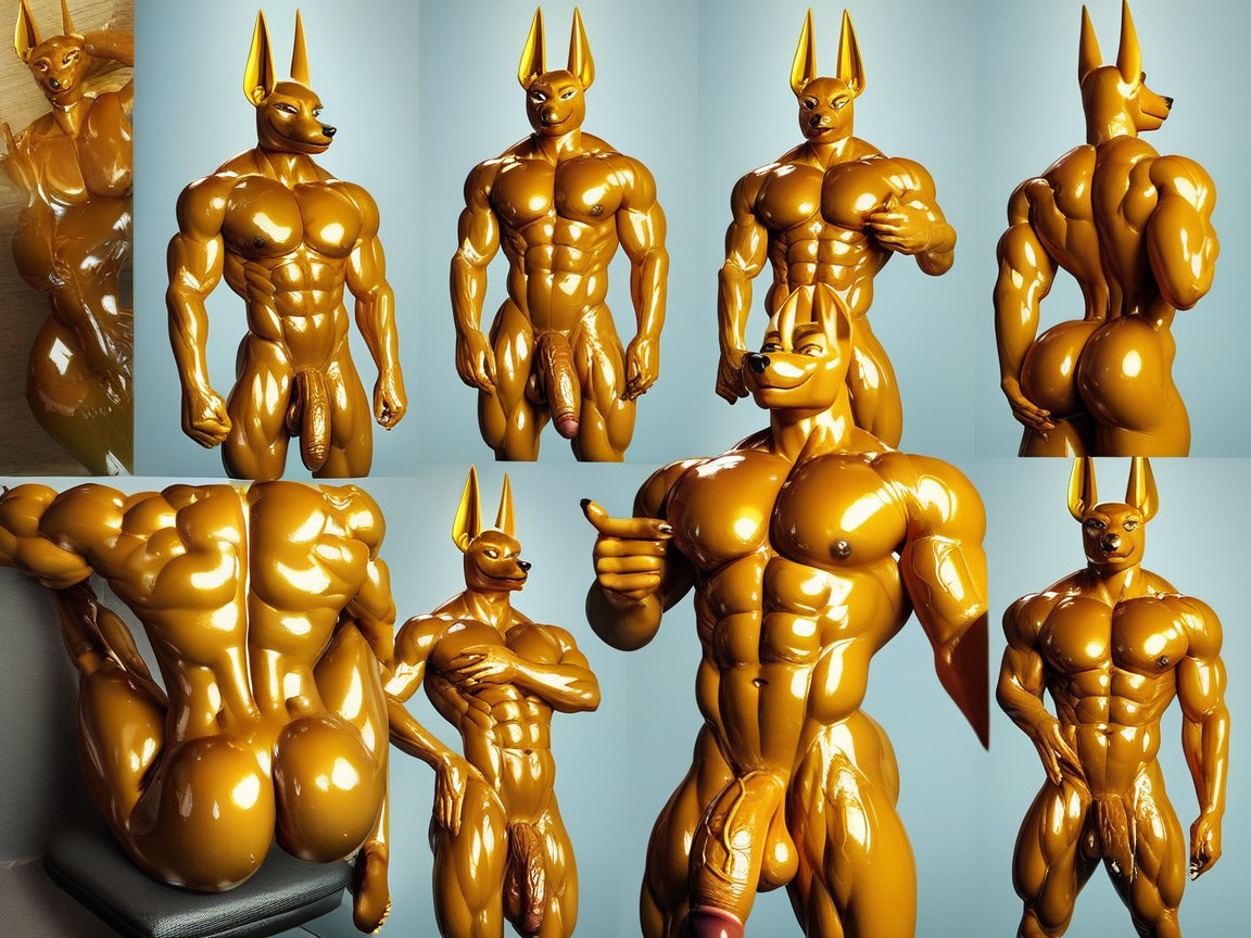 Spreading Ass, Wasp Waist, Rubber Furry IA