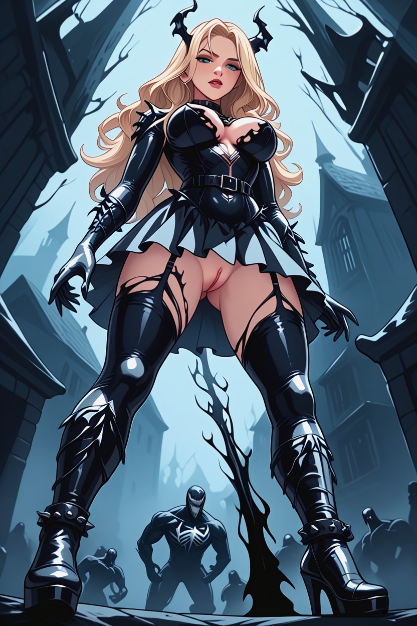 Black Skirt, In A Bdsm Dungeon, Skirt AI Porn