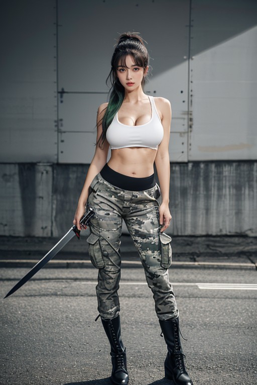 Romantic, Blush, Perfect Body Asiatischer KI Porno