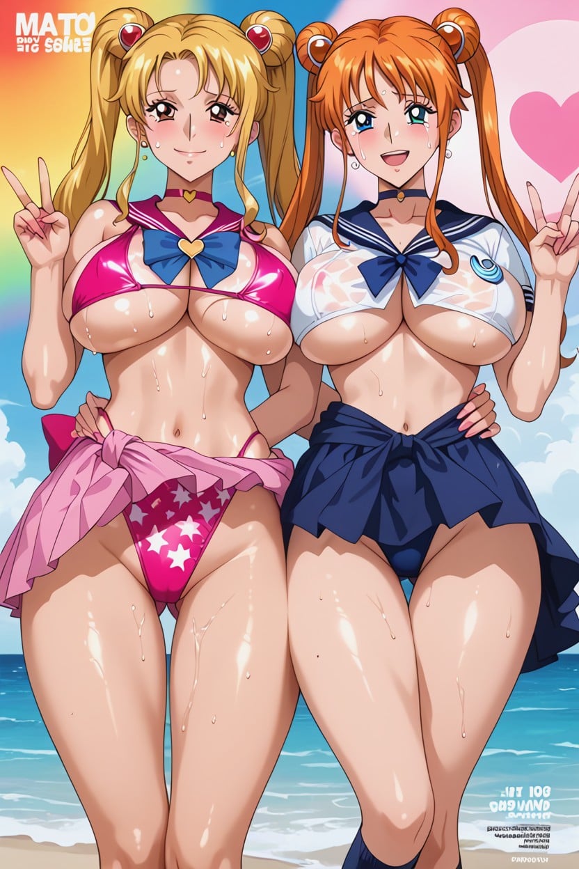 Choker On Thigh, 25+, Looking At Viewer Hentai AI Porn