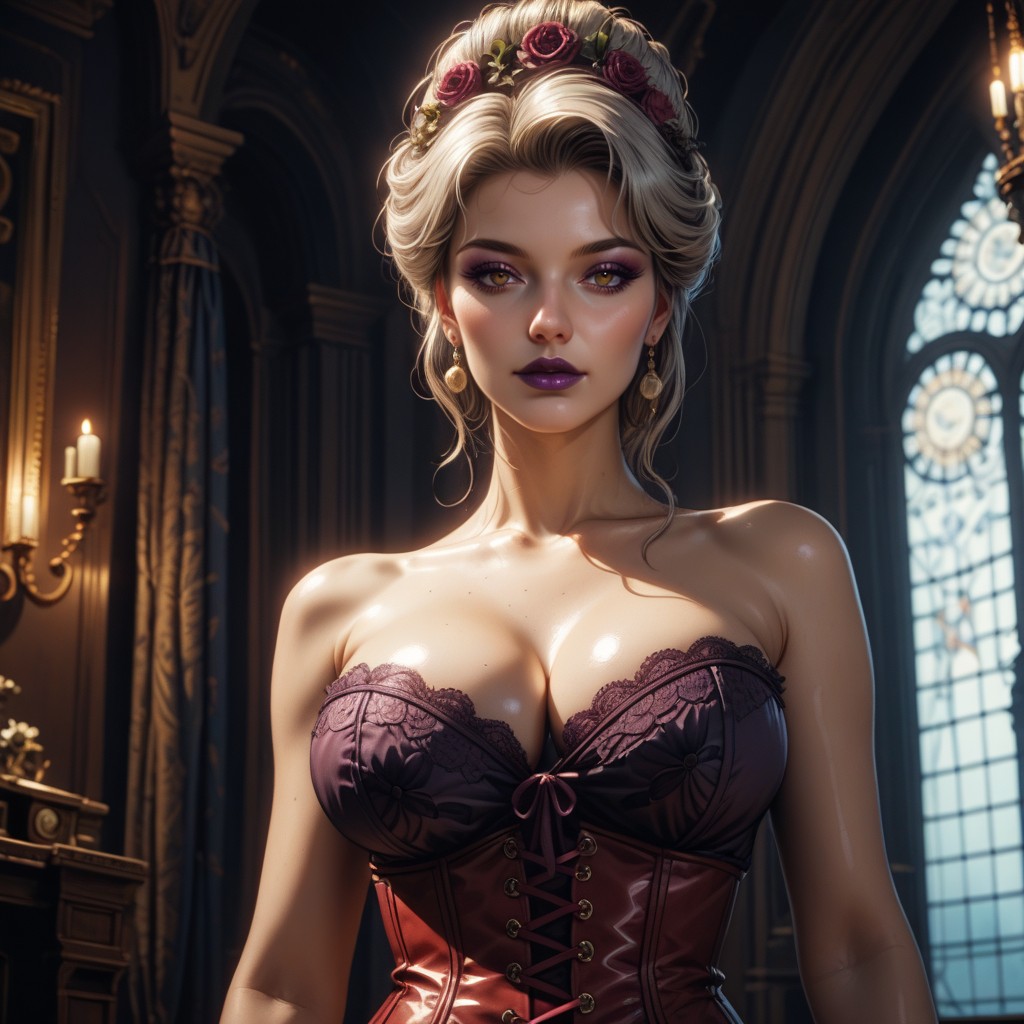 Steampunk, Night, Hourglass Hentai AI Porn