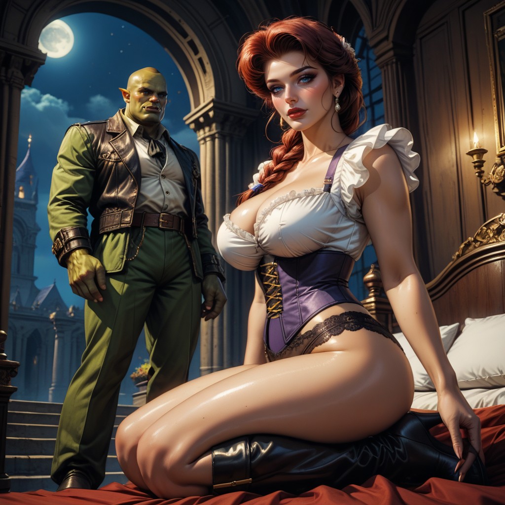 In Palace, Violet Corset Top, 50+ Hentai AI Porn