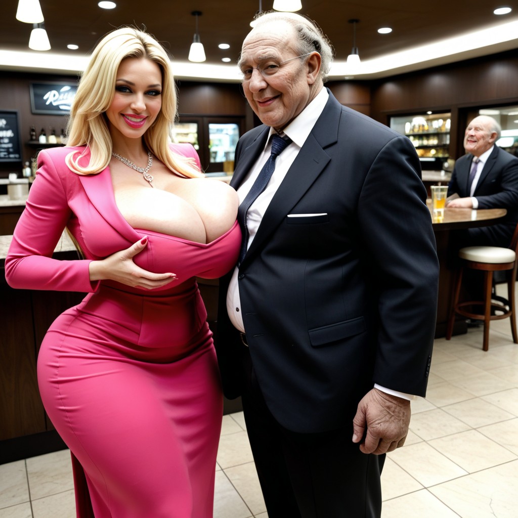 Restaurant, Dimly Lit, Hyper Long Toned Legs AI Porn