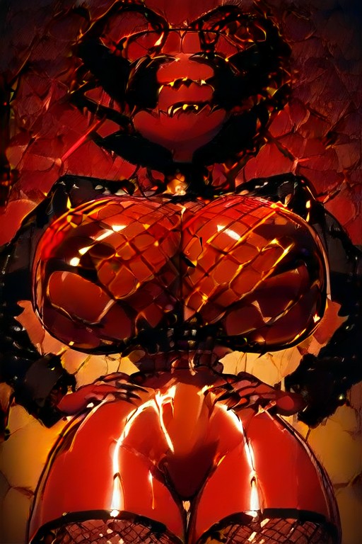 Demon, Thick Thighs, Chained Neck Hentai AI Porn