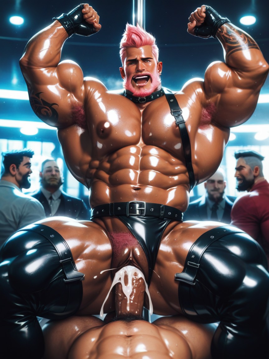 Beard, Bodybuilder, Fucked By Huge Dick AI Gay Porn
