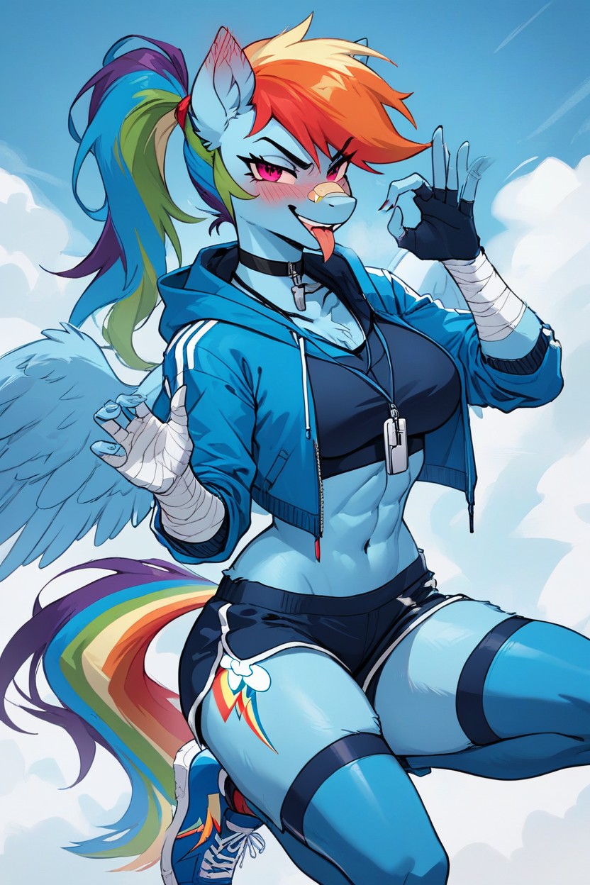Big Ass, Thick Thighs, Open Hoodie Furry IA