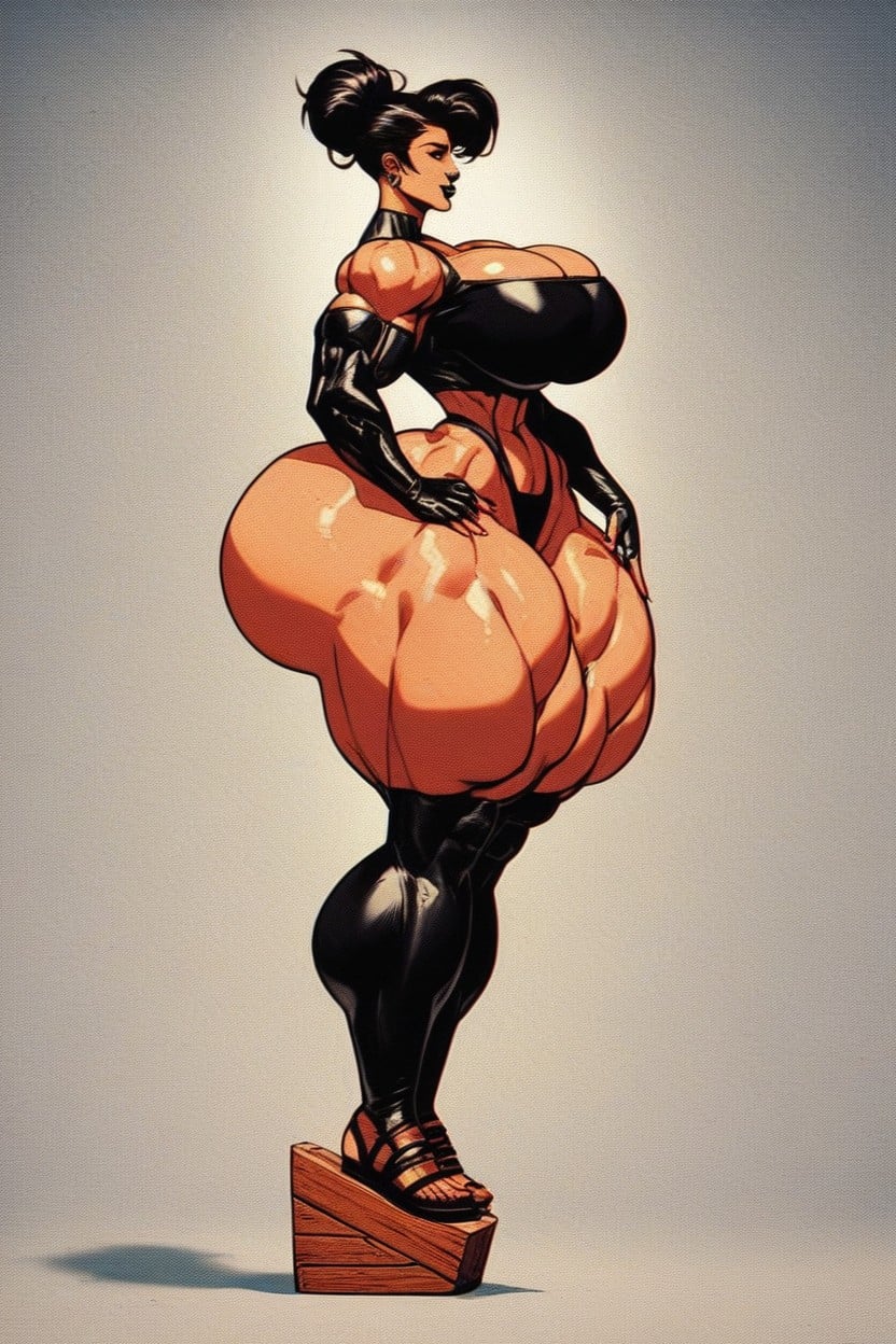 Gigantic Ass, 18+, Hips Times Bigger Then Head AI Porn